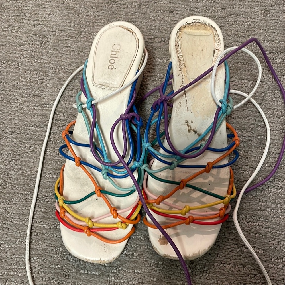 Chloe rainbow sandals